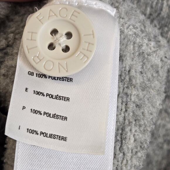 The North Face Grey Crescent Sunshine Fleece Womens Size S Small Pullover Hoodie - Picture 6 of 7